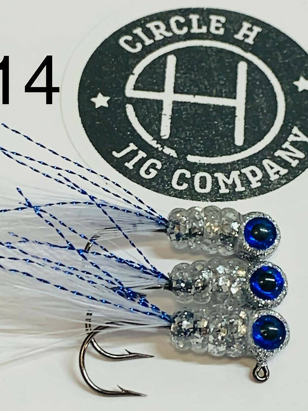 Hand Tied Crappie Jigs - Jelly Belly - 3 Pack