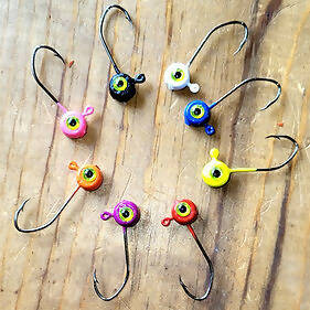 Sho-Me Baits-Pill Head Jig Head-6 Pack-9 Color Options!