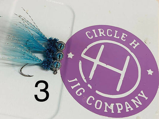 New Hand Ties-#3 Color-2 Hook Options-3 Pack