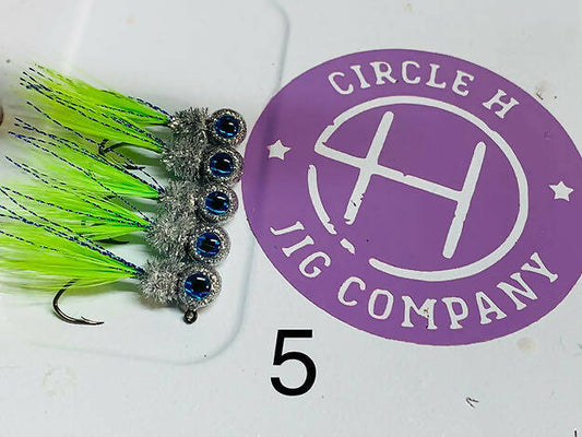 New Hand Ties-#5 Color-2 Hook Options-3 Pack
