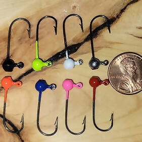 Sho-Me Baits-Collar-Less Jig Head-12 Pack-9 Color Options!