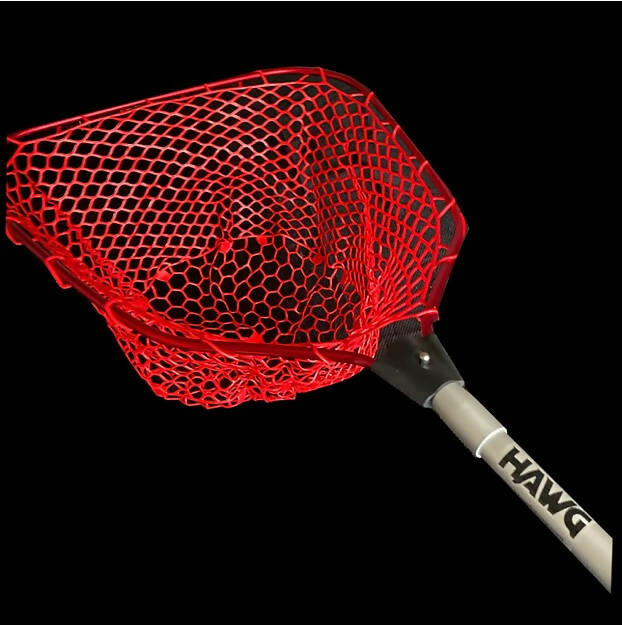 The HAWG net "Red Top" - Includes Hoop, Net, 6-12 telescopic handle-Free Shipping!
