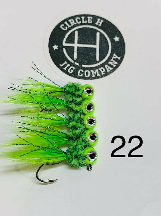 New Hand Ties-#22 Color-2 Hook Options-3 Pack