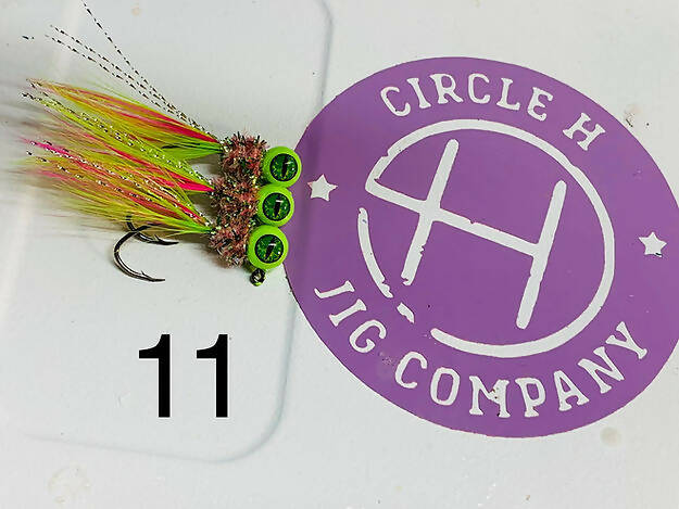 New Hand Ties-#11 Color-2 Hook Options-3 Pack
