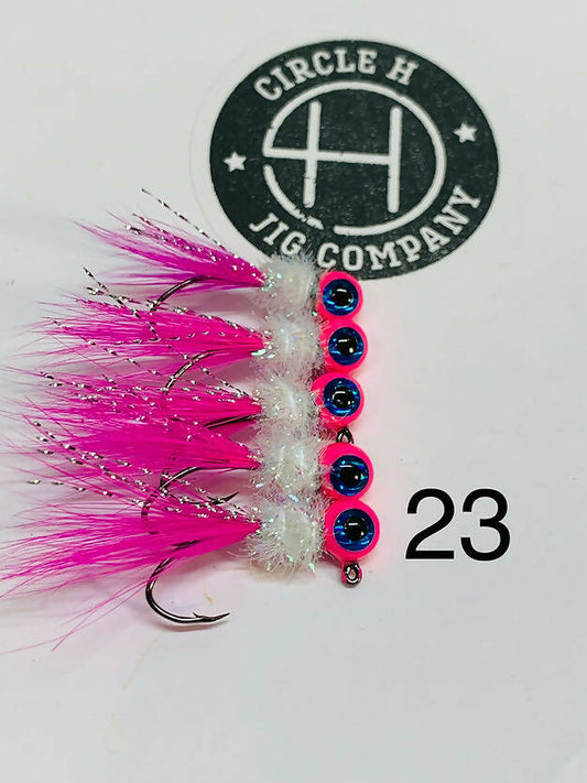 New Hand Ties-#23 Color-2 Hook Options-3 Pack