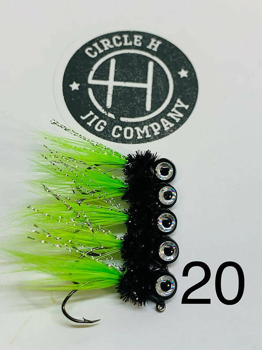 New Hand Ties-#20 Color-2 Hook Options-3 Pack
